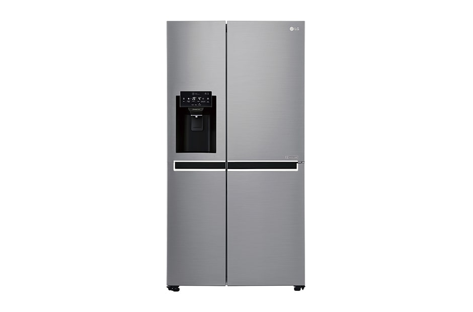 LG Americká chladnička | F (v rozsahu A až G) | Hrubý objem 668 l | 431 kWh/rok | LG Lineárny invertorový kompresor | LG Total No Frost | Multi-Air Flow™ | Vonkajší LED displej | Nápojový automat, GSL760PZUZ
